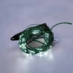 Гірлянда Кінський хвіст 200 LED 10 ниток 2 м зелена, білий GarlandoPro 1733012GW - мініатюра 2