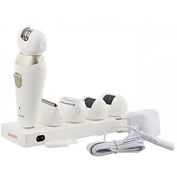 Епілятор бритва пемза 5в1 електробритва жіноча Best hair trimmer Gemei GM 7005 - мініатюра 3
