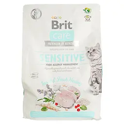 Сухий корм для котів з чутливим травленням Brit Care Cat GF Insect, з комахами та оселедцем, 2 кг - мініатюра 2