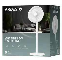 Вентилятор напольный ARDESTO FNB-1140 40см, 55Вт, опора круглая - мініатюра 5