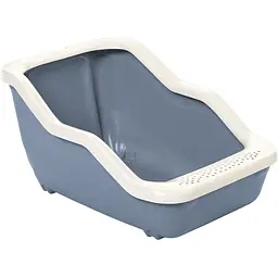 Туалет для котів з рамкою MPS Netta Open dark blue 54x39x29 см