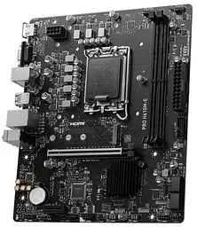 Материнська плата LGA1700, MSI PRO H610M-E, H610, 2xDDR5, Int.Video(CPU), 4xSATA3, 1xM.2, 1xPCI-E 4.0 x16, 1xPCI-E 3.0 x1, ALC893, RTL81 VGA/HDMI, MicroATX - мініатюра 3