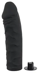 Жіночий страпон, 17х4.3см (чорний) Silicone Strap-On - мініатюра 3