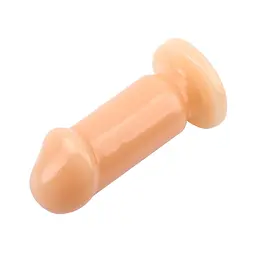Анальна пробка Prof.Jason C Small Slim Dildo 9 см (тілесний) - мініатюра 3