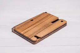 Підставка органайзер з дерева для гаджетів ecoWalnut 300x231x210 мм - мініатюра 2
