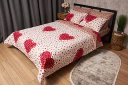 Підковдра Moon&Star Бязь Gold Люкс Petal Heart Полуторна 143x210 см