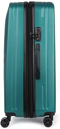 Валіза середня Fashion з розширенням M 78 л 42x60x28 см ABS-пластик Смарагдовий - мініатюра 5