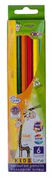 Олівці кольорові Kids Line, 6 кольорів, zb.2413