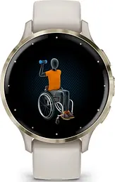 Смарт-годинник Garmin Venu 3S Soft Gold S. Steel Bezel w. French Gray Case and S. Band (010-02785-02/52) - мініатюра 4