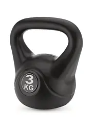 Гиря вінілова Gymtek 3кг чорний - мініатюра 5
