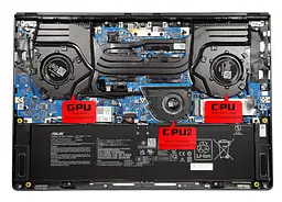 Вентилятор Asus (CPU2 fan 5V) кулер для моделей ноутбука ROG Zephyrus G16 GU605CX, GU605CR, GU605CP, GU605CW, GU605MZ, GU605MV, GU605MI, GU605MY (13NR0IS0M04011) Asus - мініатюра 3