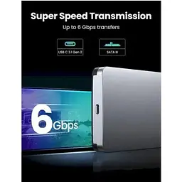 Зовнішня кишеня для SSD - HDD Ugreen CM300 2.5-Inch SATA External Hard Drive Enclosure (70499) - мініатюра 7