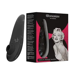 Вакуумний стимулятор клітора Womanizer Marilyn Monroe Black Marble - мініатюра 2