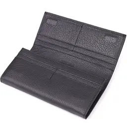 Місткий гаманець для жінок із натуральної шкіри ST Leather 23097 чорний - мініатюра 5