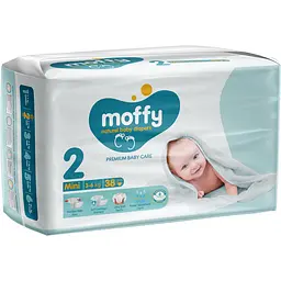 Підгузки дитячі Moffy Twin 2 (3-6 кг) 38 шт.