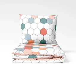Комплект постільної білизни ТЕП Happy Sleep Барвисті соти двоспальний 50x70