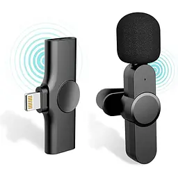 Бездротовий мікрофон для Youtubers, Facebook Live Stream, Vloggers, Interview, Auto-Syncs Clip-on Lapel Mic for PC