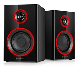 Компьютерные колонки 2.0 REAL-EL RS410 12Вт RGB Bluetooth Black - мініатюра 2