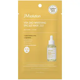 Маска для освітлення шкіри Jmsolution Vita Duo Whitening Spicule Mask 333 10 шт. - мініатюра 3