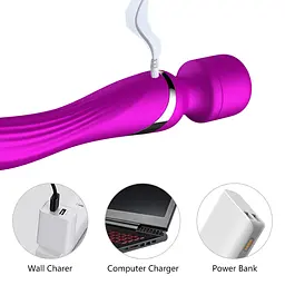 Вібратор B - Series Fox Dual Massager Pulsator 22.6 см (фіолетовий) - мініатюра 4