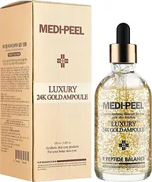 Антиоксидантна сироватка для обличчя 100 мл Medi Peel Luxury 24K Gold Ampoule - мініатюра 2