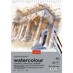 Блок Muse Aquarelle на пружині A3 30 аркушів (PB-SC-030-338)