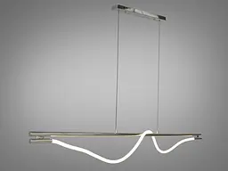 Люстра стельова LED Diasha 9609-L1600CH Шланг, 20W, срібляста, регульована висота, для ресторану та інтер'єру - мініатюра 3