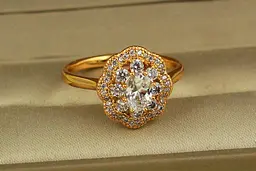 Кільце Xuping Jewelry Вернісаж р 20 золотисте
