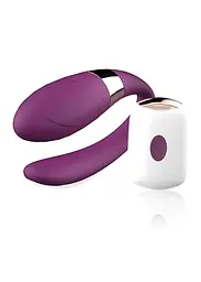 Вібратор для пар V-Vibe Purple, USB, 7 Function, Remote Control