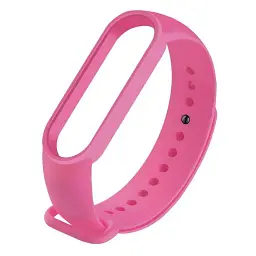Ремінець до фітнес браслета BeCover Silicone для Xiaomi Mi Smart Band 5/6/7 Hot Pink (705556) - мініатюра 2