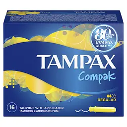 Тампони Tampax Compak Regular Duo, з аплікатором, 16 шт. - мініатюра 4