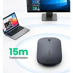 Миша Ugreen MU001 Portable Wireless Mouse (Black) (UGR-90372) - мініатюра 11