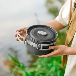 Набір посуду (каструля, сковорідка, чайник) Naturehike CNK2450CF010, алюміній - мініатюра 10