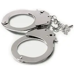 Наручники металеві Adrien Lastic Handcuffs Metallic - мініатюра 2