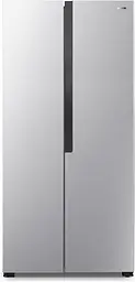 Холодильник SBS Gorenje 185х63х83см 2 двері 264(164) л А+ NF+ дисплей Сріблястий (NRS8181KX)