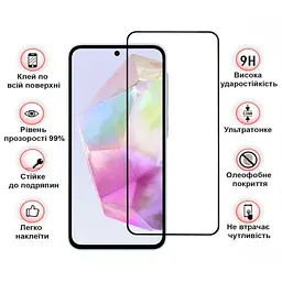 Скло захисне BeCover Samsung Galaxy A36 SM-A366 Black (712886) - мініатюра 2