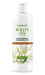 Шампунь, гель для душу та піна для ванни 3 в 1 Farmasi White Lily 500 мл
