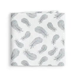 Пелюшки муслінові Cosas Feather 75x75 см, сірі - мініатюра 2