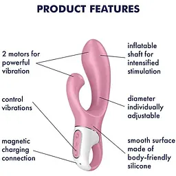 Вібратор-кролик Satisfyer Air Pump Bunny 2 - мініатюра 4