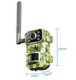 Мисливська камера нічного бачення XPRO 4G A8-T31 на сонячній батареї з датчиком руху (44403-_2520) - мініатюра 2