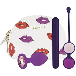 Набір секс-іграшок Rianne S Essentials First Vibe Kit 3 шт. фіолетовий