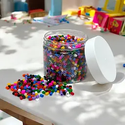 Термомозаїка IKEA MINI, 2600 намистин яскраві кольори, компактний набір без форм - мініатюра 3