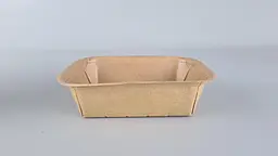 Лоток з харчового картону, 600 мл, 187x137x50 мм, KRAFT, 25 штук, для готових страв, снеків, випічки та доставки - мініатюра 2