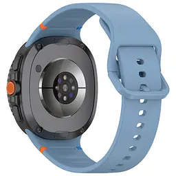 Силіконовий ремінець на смарт годинник Samsung Galaxy Watch 8 40mm/8 Classic 46mm/8 44mm, Silicone, light blue, зі зручною застібкою, на фітнес браслет, ArmorStandart (ARM86865) - мініатюра 2