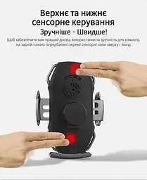 Тримач з бездротовою зарядкою для телефону А5S 15W + магнітна зарядка. IPhone та Android (Type-C, Lightning, microUSB) - мініатюра 9