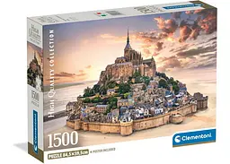 Пазл Clementoni High Quality Collection: Острів Мон-Сен-Мішель, Франція (High Quality Collection - The Mont Saint-Michel Rising Puzzle - 1500 pcs.), 1500 ел. (31730)