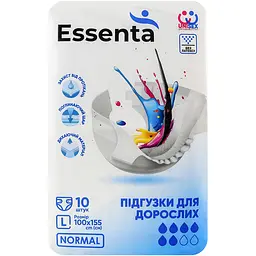 Підгузки для дорослих Essenta Normal L 100-155 см 10 шт. - мініатюра 2