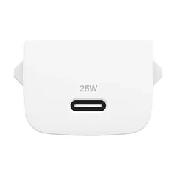 Зарядний пристрій Belkin USB-C PD25W PD3.1 + cable USB-C to USB-C 1.0m white (WCA012KQ1MWH-B6) - мініатюра 2