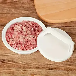 Прес для бургерів та котлет ручна прес-форма для гамбургерів, Kitchen Master Білий 87320 - мініатюра 5