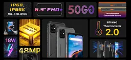 Смартфон Umidigi Bison Pro 4/128Gb Storm Grey [66954] - мініатюра 3